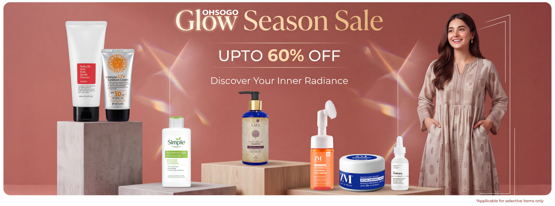 Glow season beauty sale